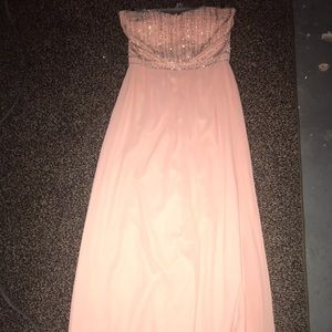 Light pink long Formal dress